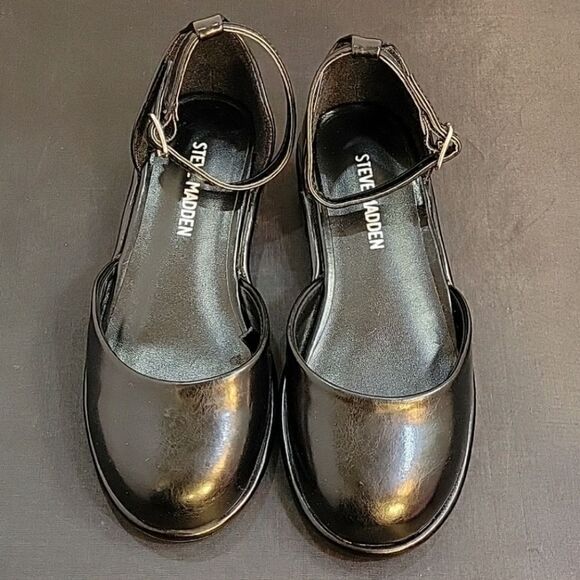 BRAND NEW STEVE MADDEN JKLAIR D'ORSAY ADJUSTABLE BUCKLE ANKLE STRAP FLAT SHOE - Picture 2 of 16